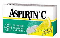 ASPIRIN C X 10 TABLETS MUSUJĄCYCH