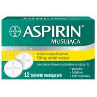 ASPIRIN ULTRA FAST 500 MG X 12 TABLETS MUSUJĄCYCH