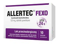ALLERTEC FEXO 120 MG X 10 TABL. DATA WAŻNOŚCI!!!!! 05,2023