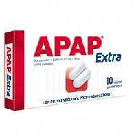 APAP EXTRA X 10 TABLETS